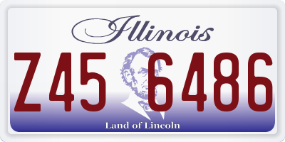 IL license plate Z456486