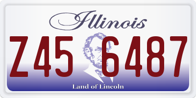 IL license plate Z456487