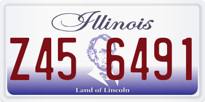 IL license plate Z456491