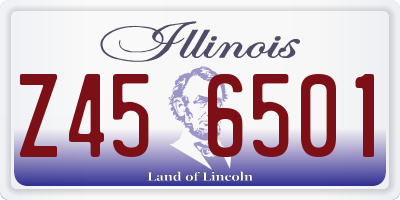 IL license plate Z456501