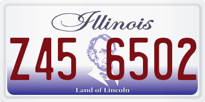 IL license plate Z456502