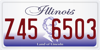 IL license plate Z456503
