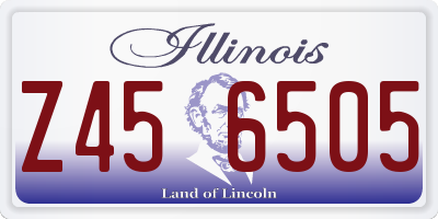 IL license plate Z456505
