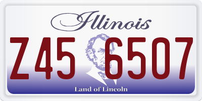 IL license plate Z456507