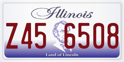 IL license plate Z456508