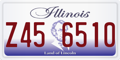 IL license plate Z456510