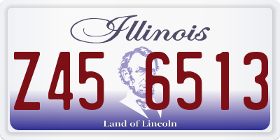 IL license plate Z456513