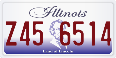 IL license plate Z456514
