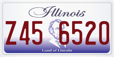 IL license plate Z456520