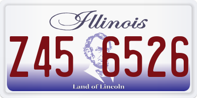 IL license plate Z456526