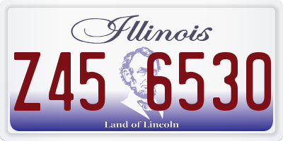 IL license plate Z456530