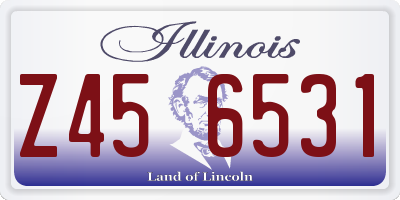 IL license plate Z456531