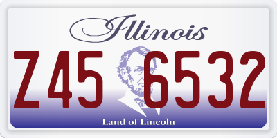 IL license plate Z456532