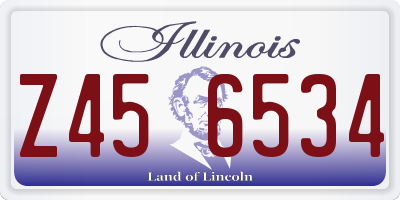 IL license plate Z456534