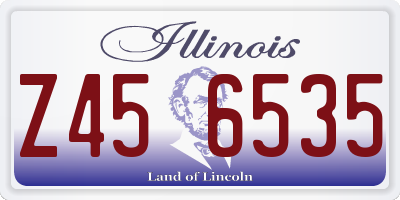 IL license plate Z456535