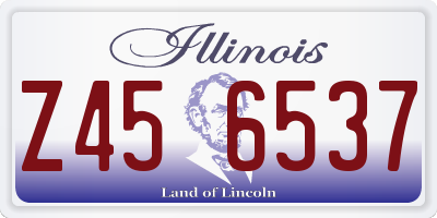 IL license plate Z456537
