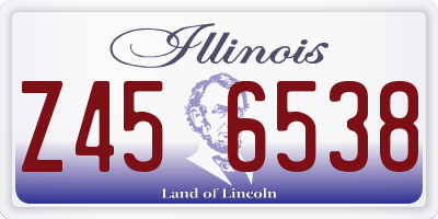 IL license plate Z456538