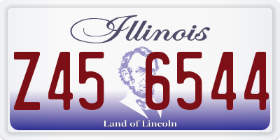 IL license plate Z456544