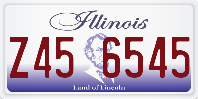 IL license plate Z456545
