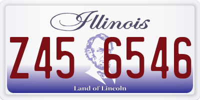 IL license plate Z456546