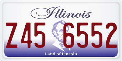 IL license plate Z456552
