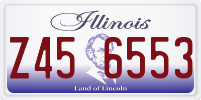 IL license plate Z456553