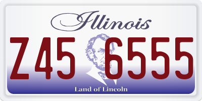 IL license plate Z456555