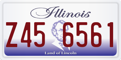 IL license plate Z456561