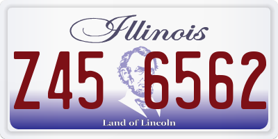 IL license plate Z456562