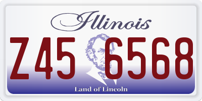 IL license plate Z456568