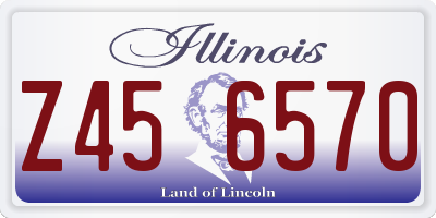 IL license plate Z456570