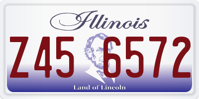 IL license plate Z456572