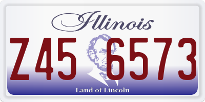 IL license plate Z456573