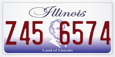 IL license plate Z456574
