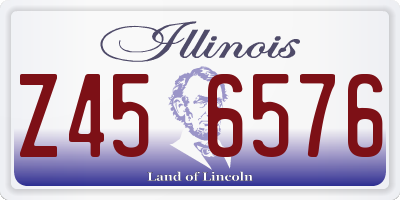 IL license plate Z456576