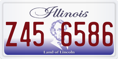 IL license plate Z456586
