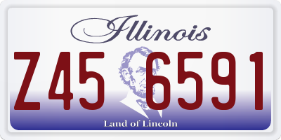 IL license plate Z456591