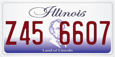 IL license plate Z456607