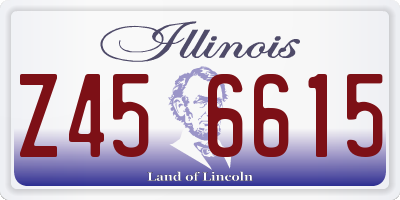 IL license plate Z456615