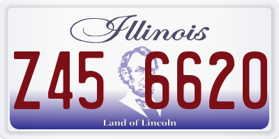 IL license plate Z456620