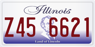 IL license plate Z456621