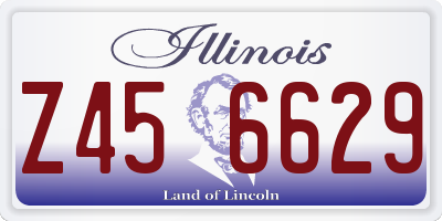 IL license plate Z456629