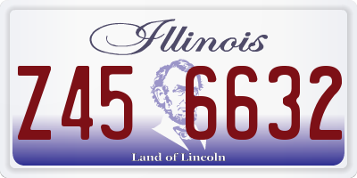 IL license plate Z456632