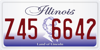 IL license plate Z456642