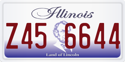 IL license plate Z456644