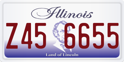 IL license plate Z456655