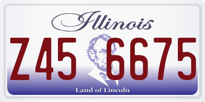 IL license plate Z456675