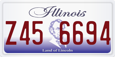 IL license plate Z456694