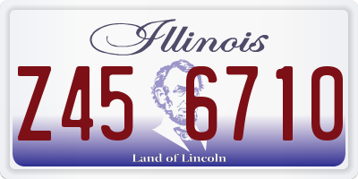 IL license plate Z456710