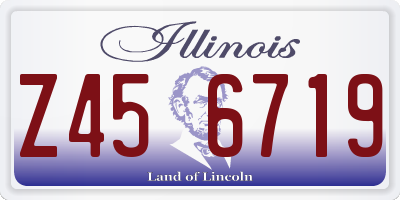 IL license plate Z456719